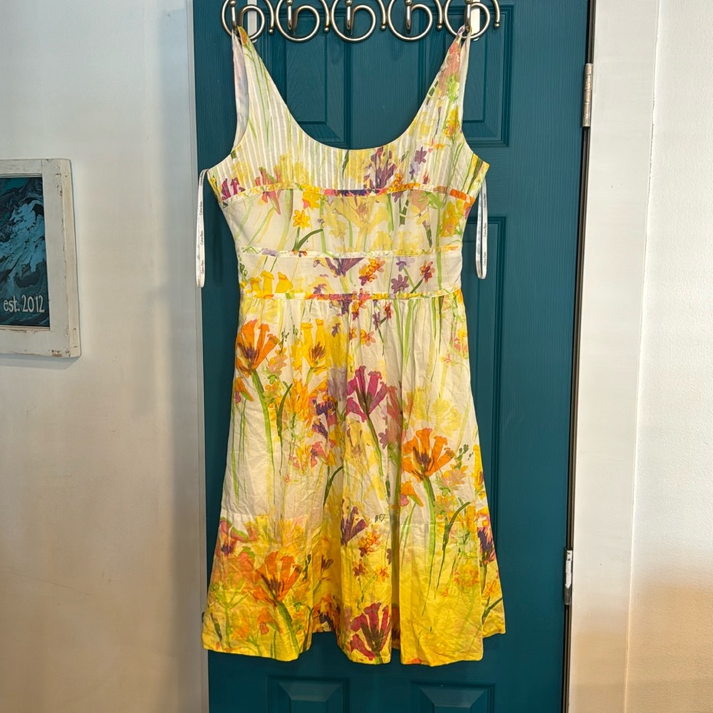 Calvin Klein floral fit & flare dress - M
